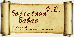 Vojislava Babac vizit kartica